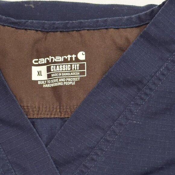 Carhartt Men's Ripstop 4-Pocket V-Neck Scrub Tops Size XL Lot Of 3 C15208 READ - Picture 8 of 10